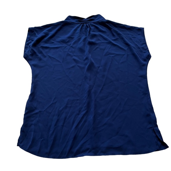 Monk & Lou Navy Blue Blouse Top Size Small - Picture 2 of 6
